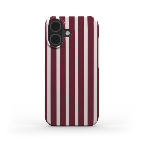 Burgundy Stripe - Snap
