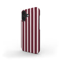 Burgundy Stripe - Snap