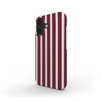 Burgundy Stripe - Snap