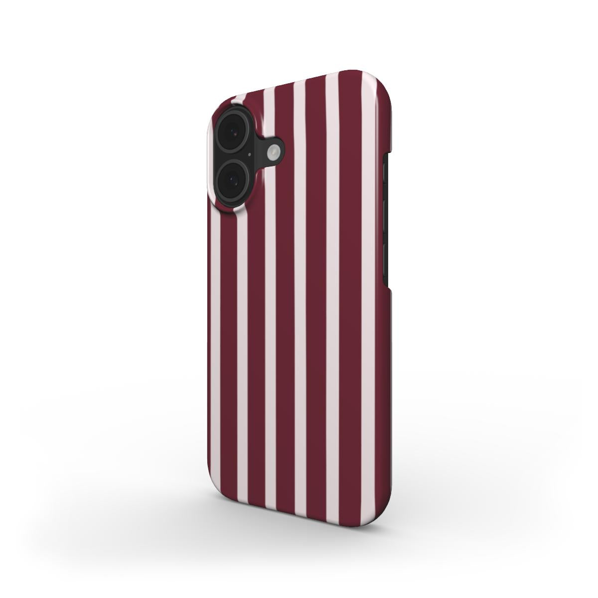Burgundy Stripe - Snap