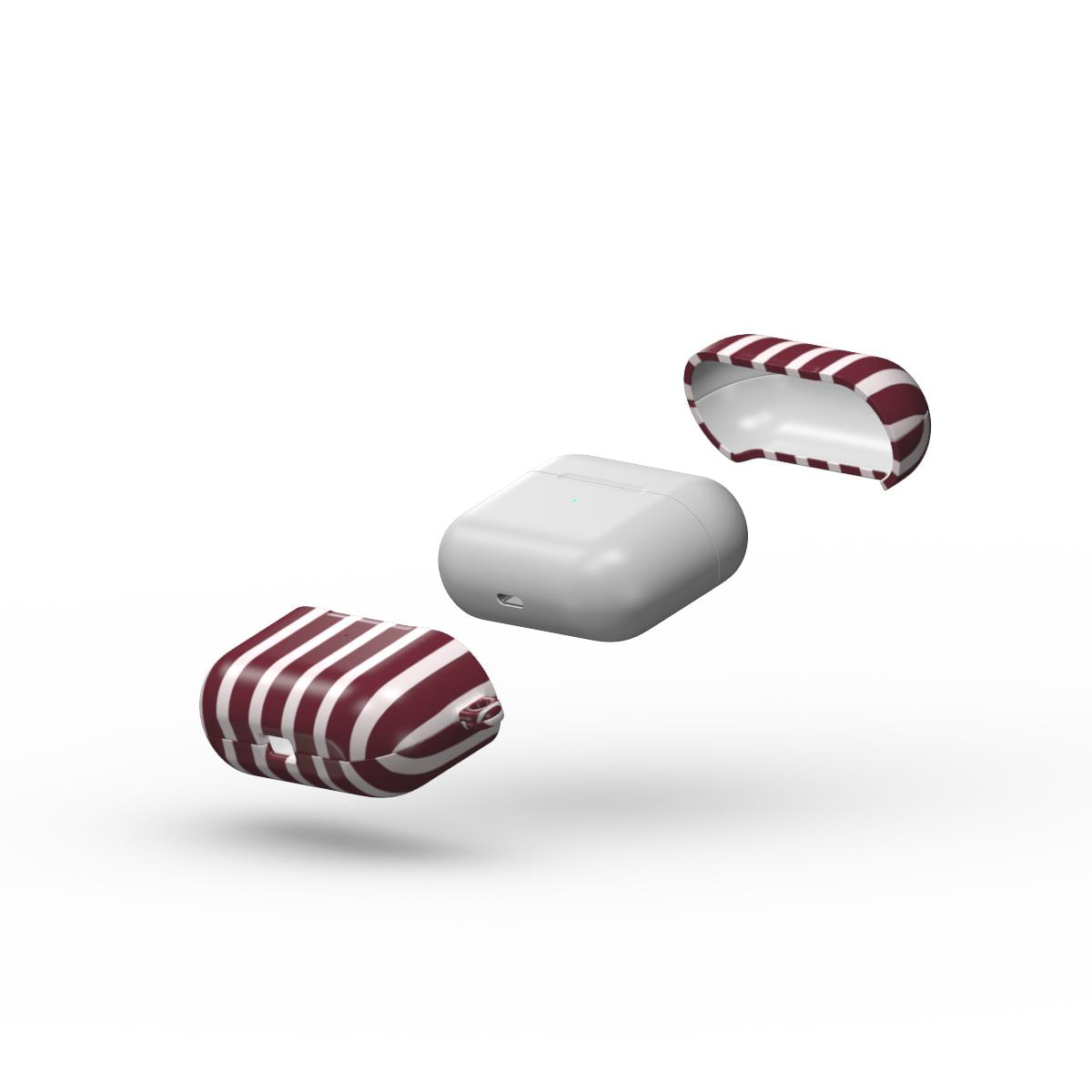 Burgundy Apple AirPods Tough Case