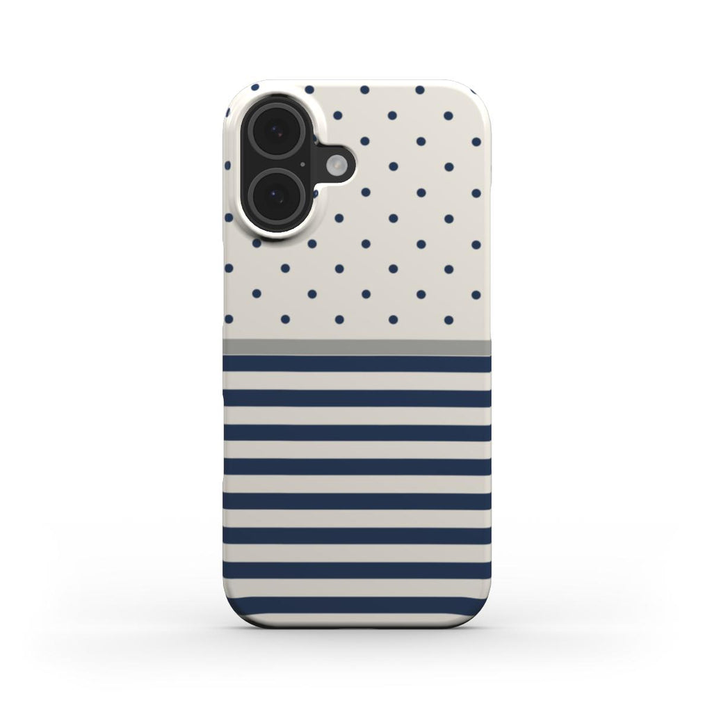 Stripe Dots Navy - Snap