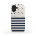 Stripe Dots Navy - Snap