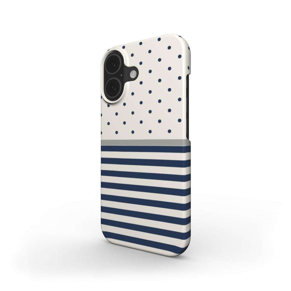 Stripe Dots Navy - Snap