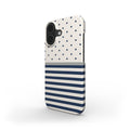 Stripe Dots Navy - Snap