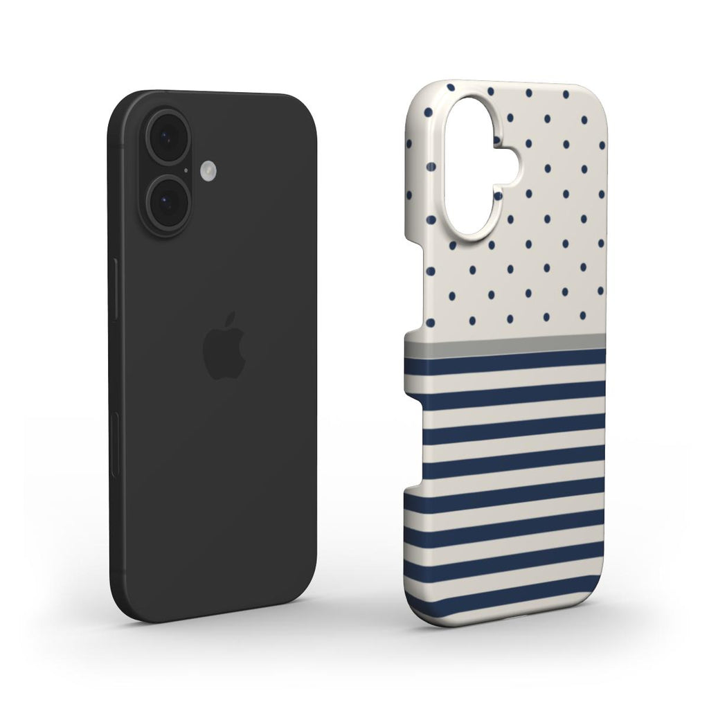 Stripe Dots Navy - Snap