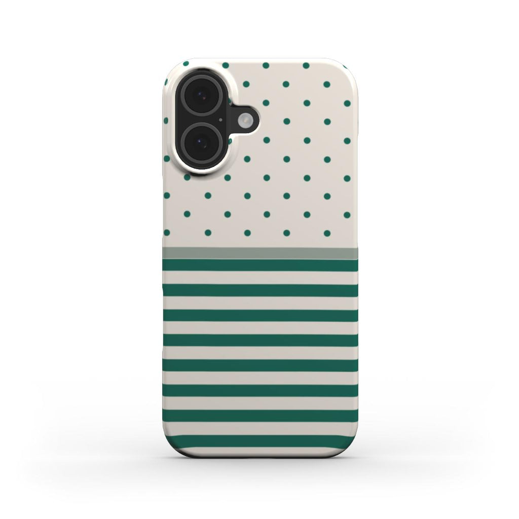 Stripe Dots Emerald - Snap