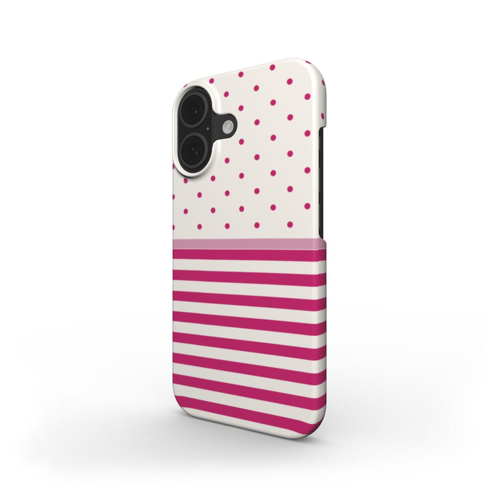 Stripe Dots Berry - Snap