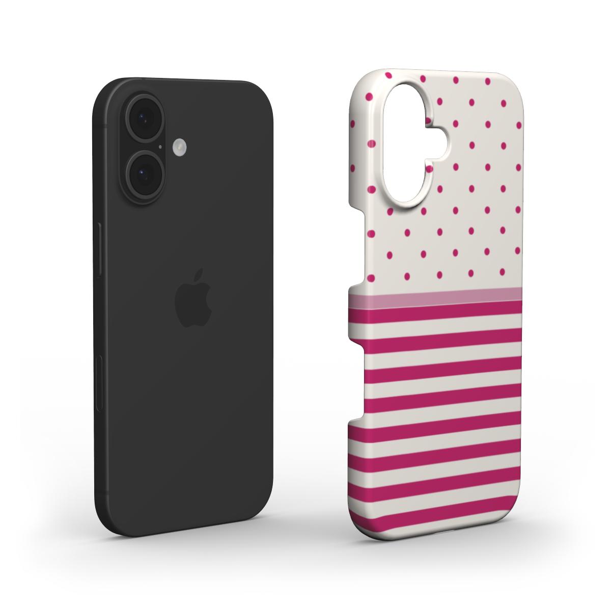 Stripe Dots Berry - Snap