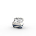 Stripe Dots Navy - AirPods Case
