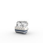 Stripe Dots Navy - AirPods Case