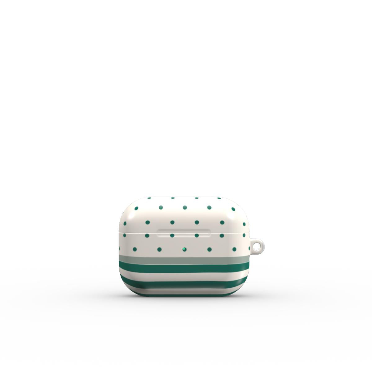 Stripe Dots Emerald - AirPods Case