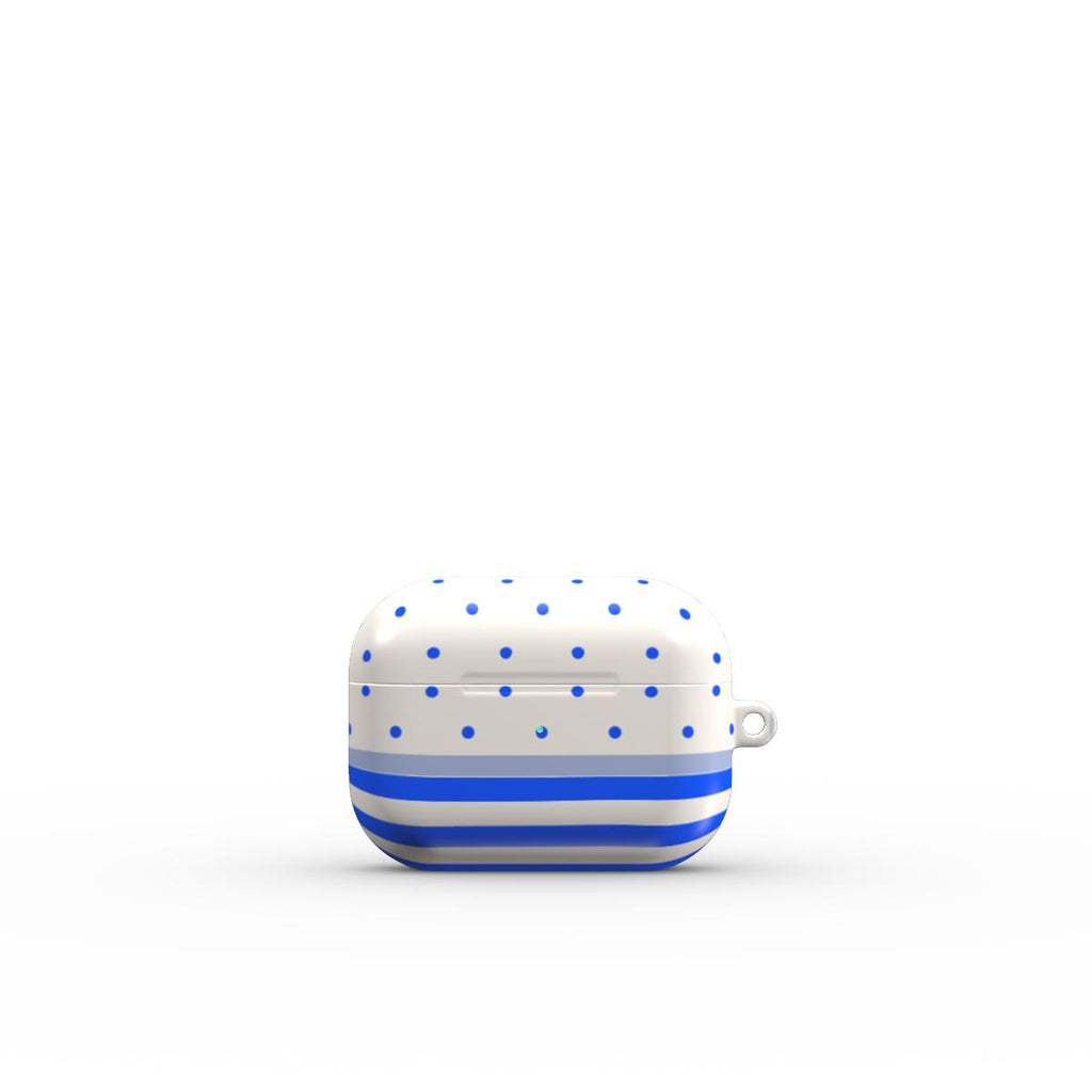 Stripe Dots Cobalt - AirPods Case
