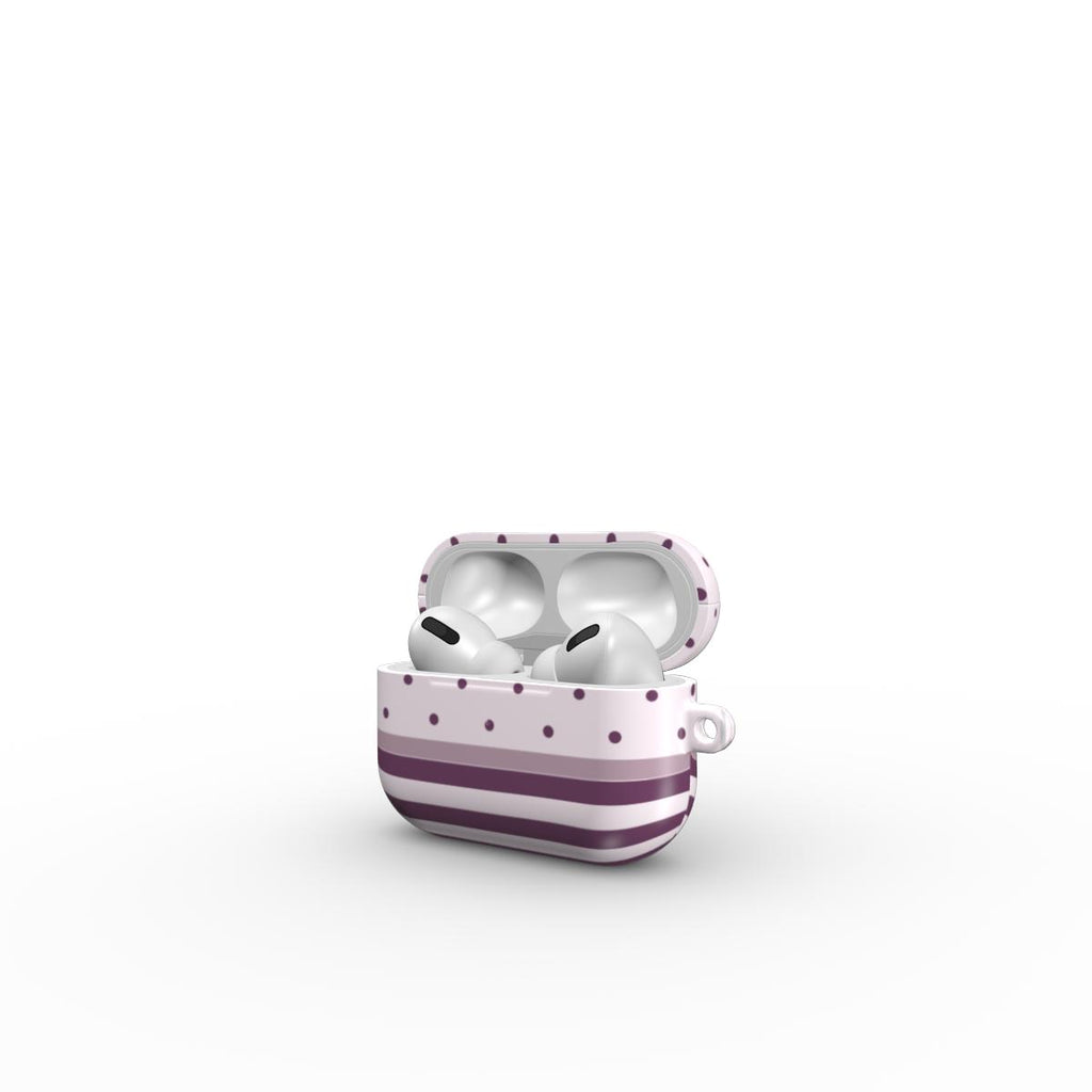 Stripe Dots Wildflower - AirPods Case