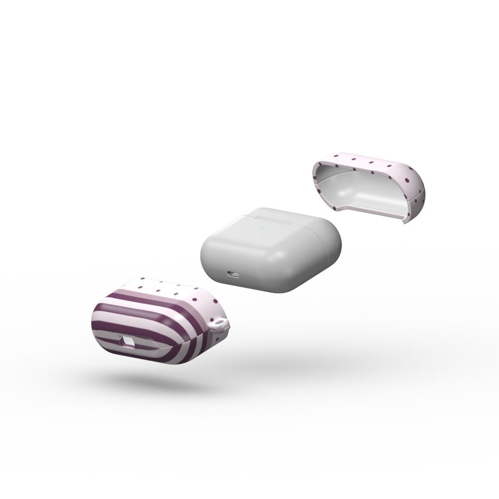 Stripe Dots Wildflower - AirPods Case