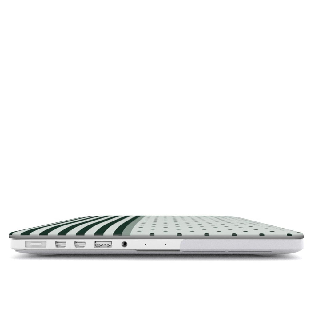 Stripe Dots Forest - MacBook Case