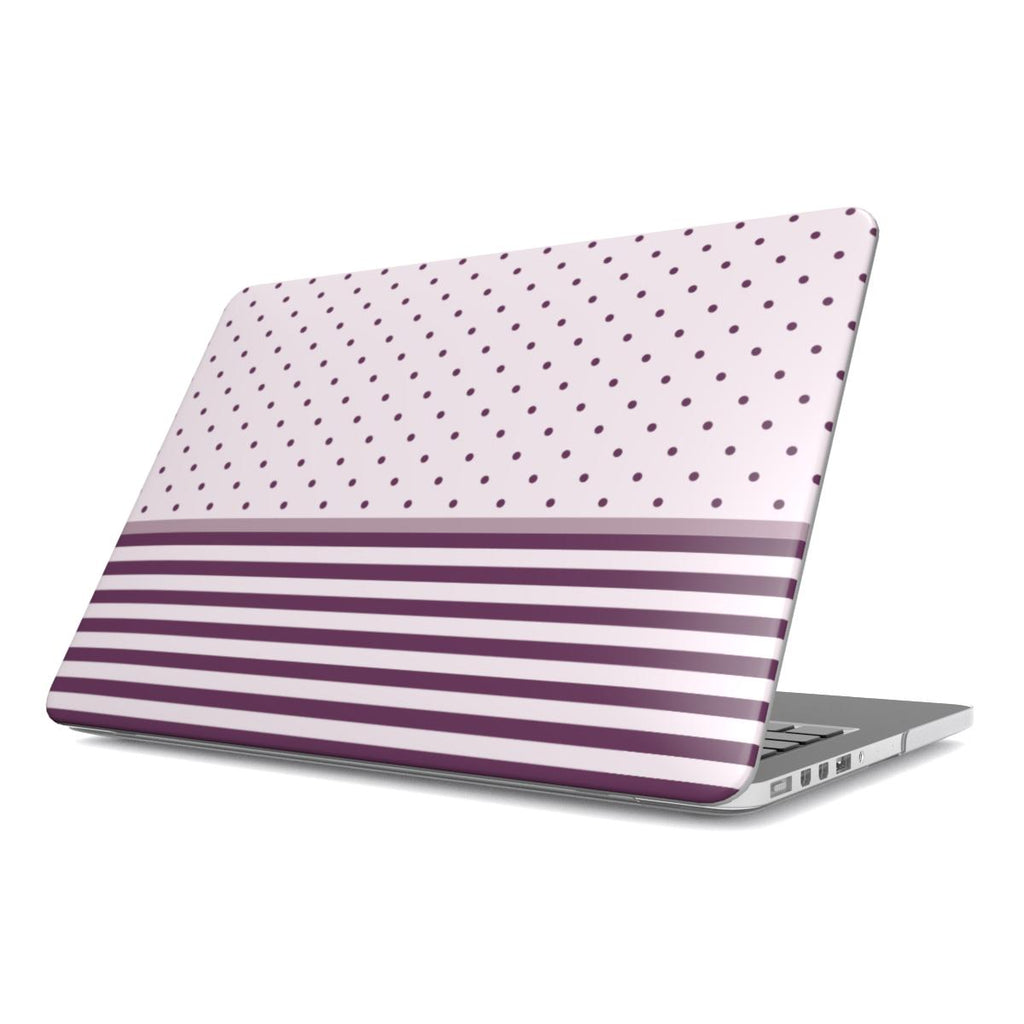 Stripe Dots Wildflower - MacBook Case
