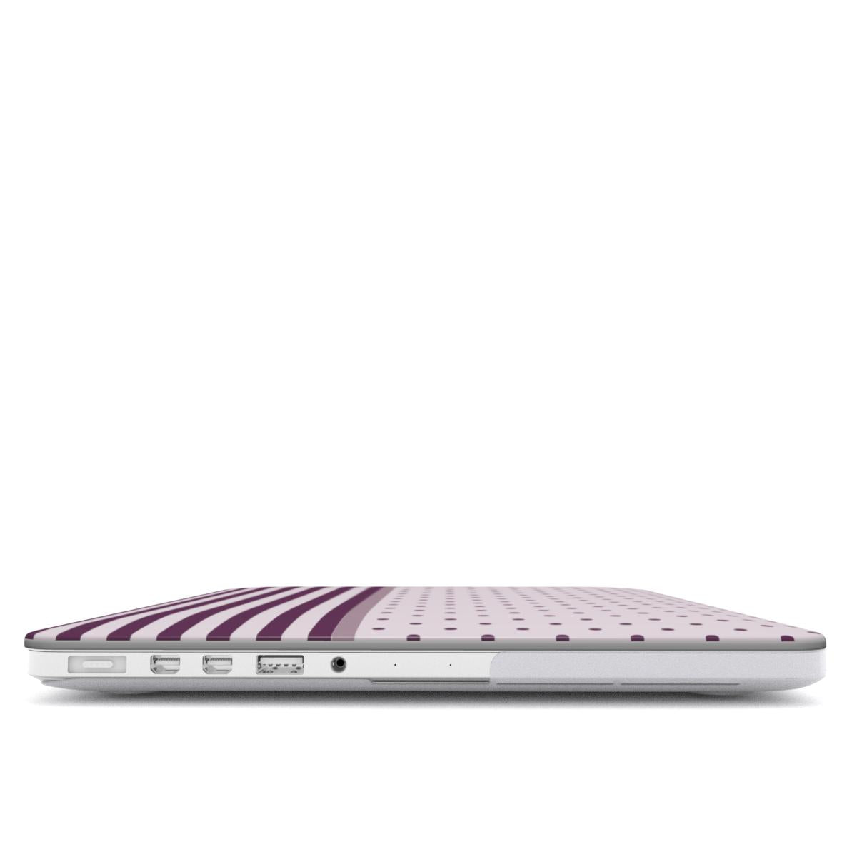 Stripe Dots Wildflower - MacBook Case
